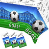 Heboland 3 Pieces Soccer Party Table Cloth,Large Size 54 x 108 Inch Rectangular Soccer Tablecloth Plastic Table Cover for Men Bo
