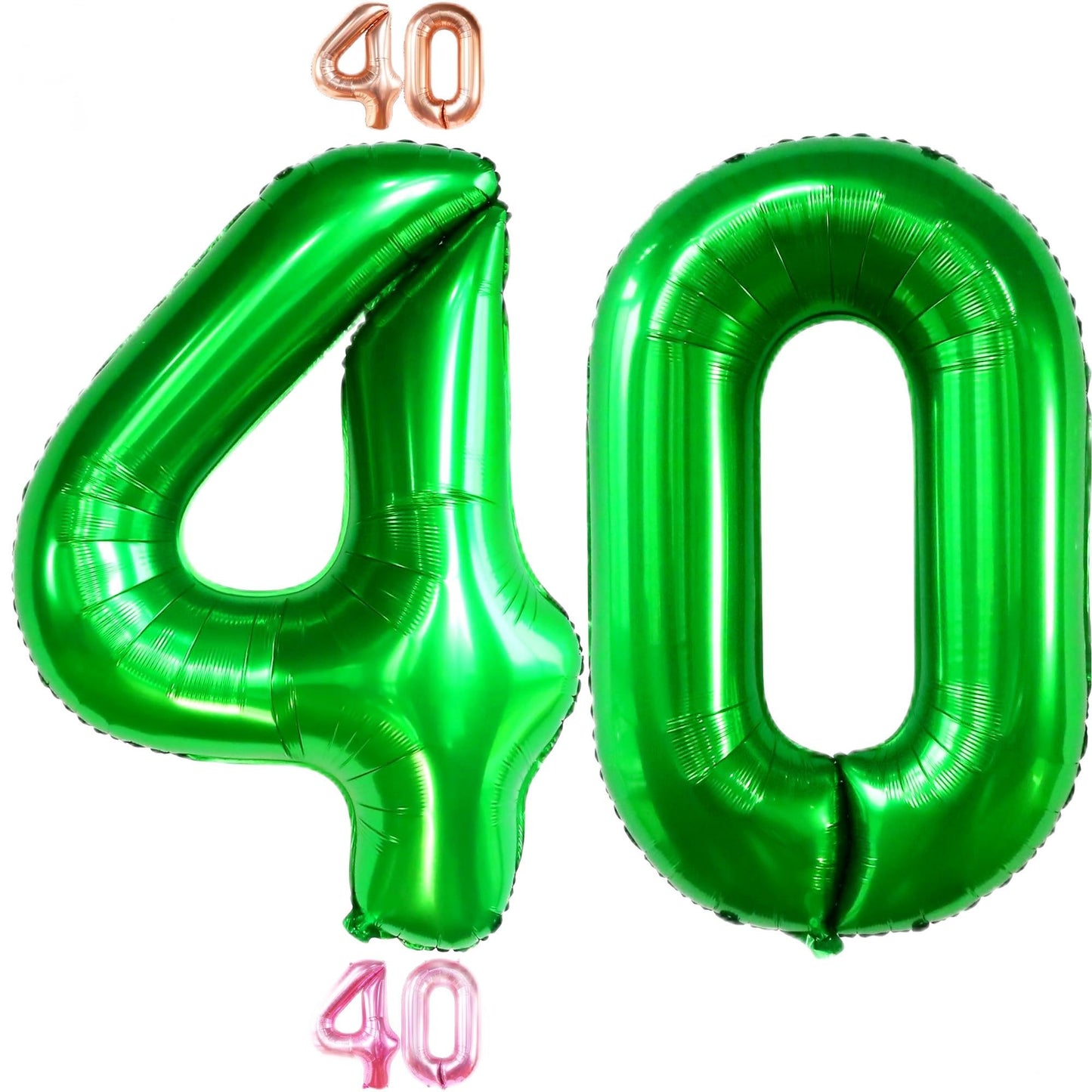 Katchon, Dark Green 40 Balloon Numbers - Giant, 40 Inch | Number 40 Balloons For 40Th Birthday Decorations Green | 40Th Birthday Balloons Green, 40Th Balloons For 40Th Birthday Decorations For Men