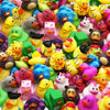 Artcreativity Jeep Ducks - 100 Rubber Ducks For Jeep Ducking, Fun Rubber Duckies In Bulk For Jeeps, Bathtub Toys, Carnival Prizes & Birthday Party Favors For Kids, 17 Unique Designs