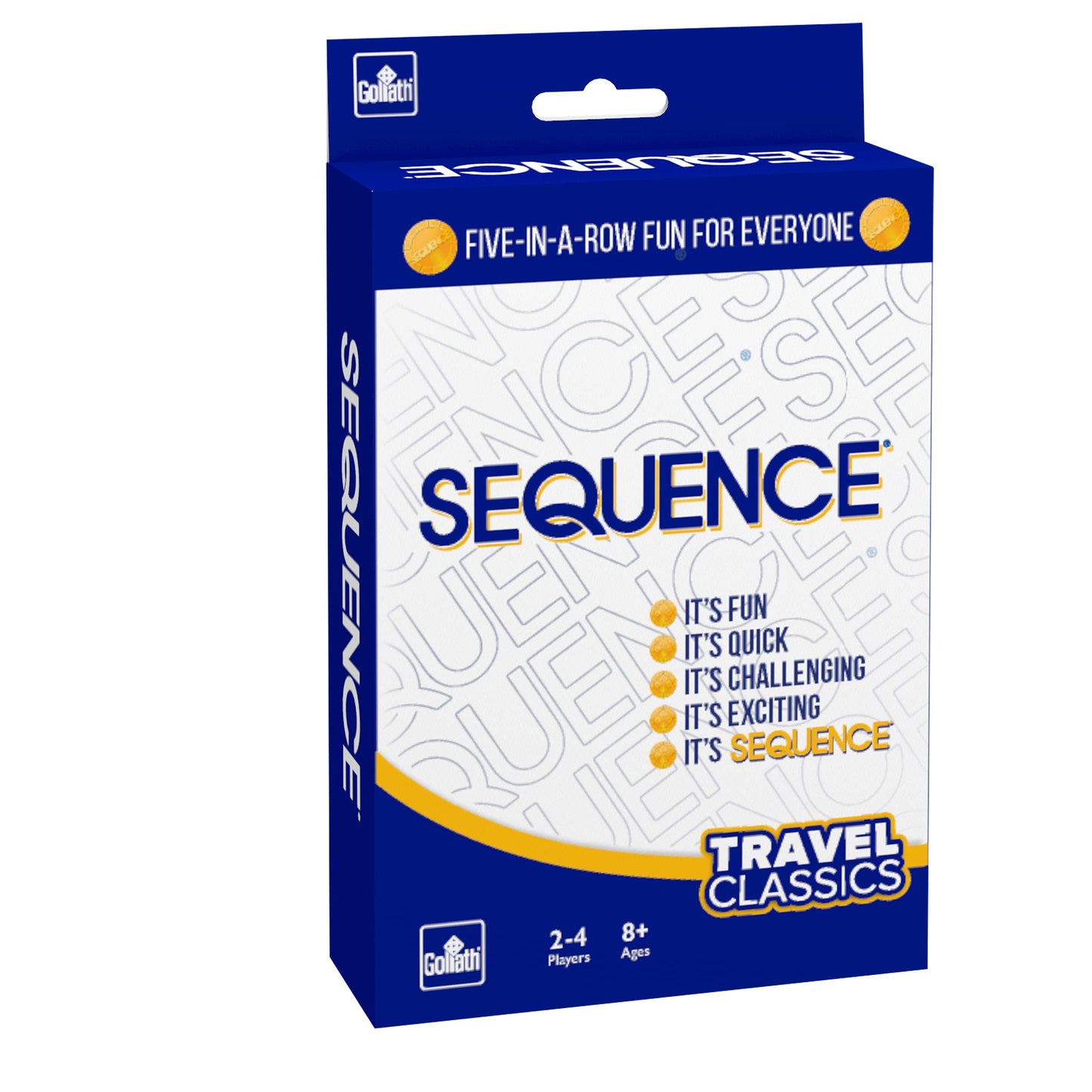 Travel Classics: Sequence - The Exciting Game of Strategy in A Compact Travel Version by Goliath, White