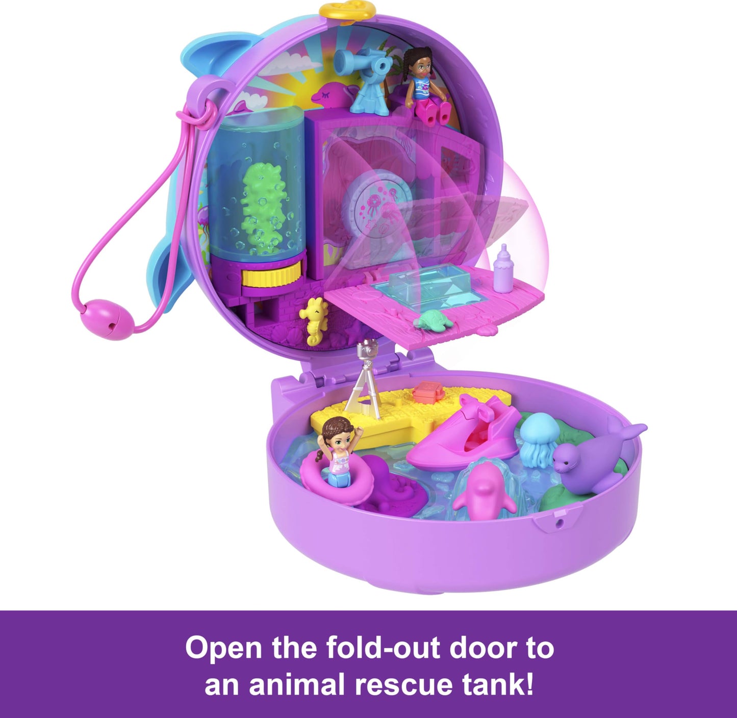 Polly Pocket Dolphin Rescue & Play Compact