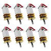 Xiitia 8Pcs Dc 3V-6V Mini N20 Gear Motor Slow Speed Full Metal Gearbox With Terminal For Smart Car Diy Rc Toys