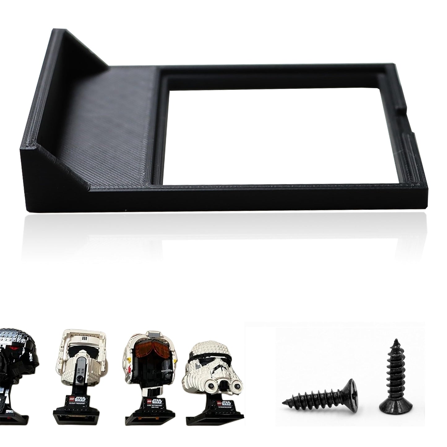 Teyouyi 1Pcs Wall Mount For Lego Star Wars Helmet Display Shelf For Lego Star Wars Helmet Compatible With All Standard Lego Helm