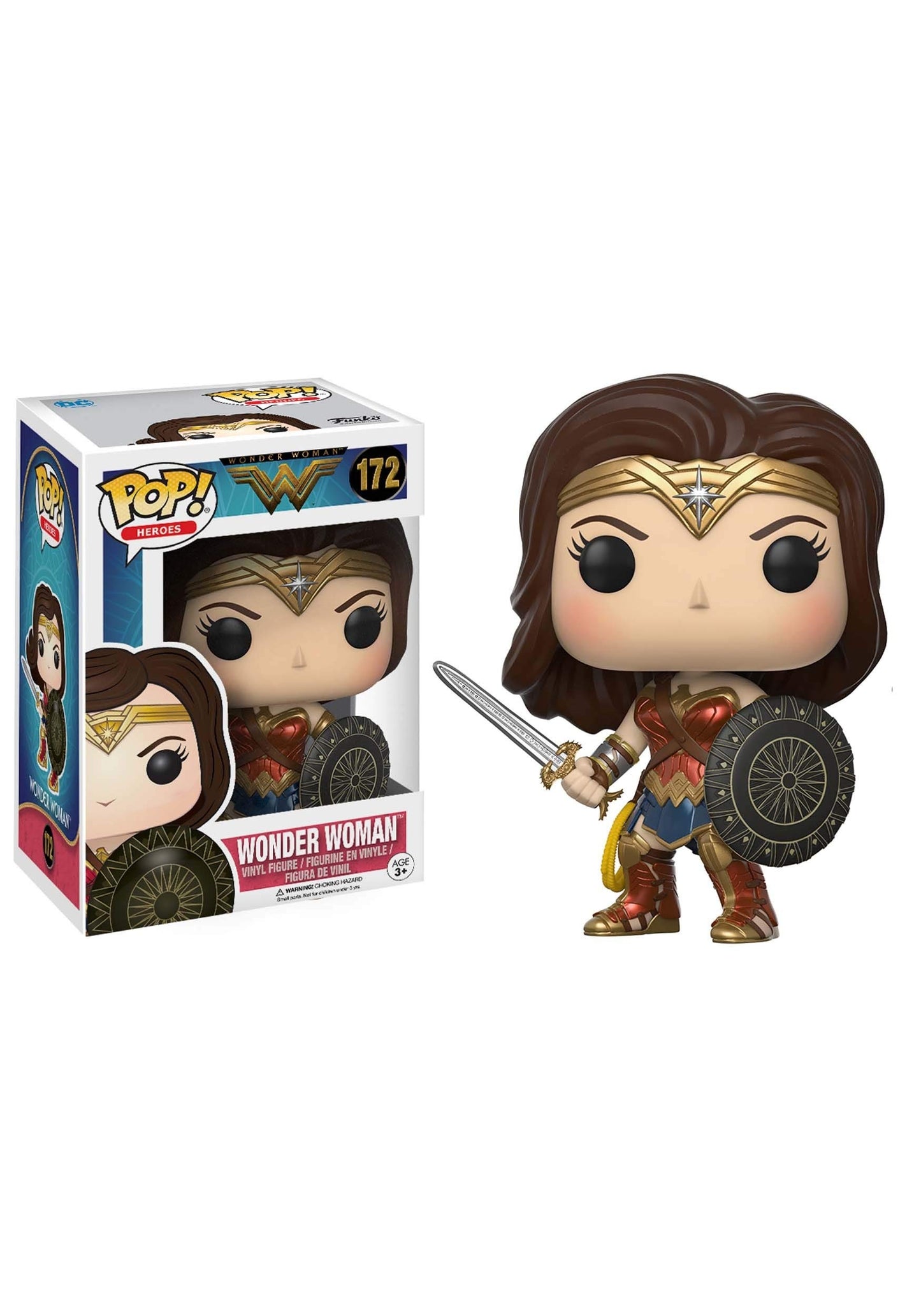 Funko Pop Movies Dc Wonder Woman Movie Wonder Woman Action Figure, Multicolor, Standard