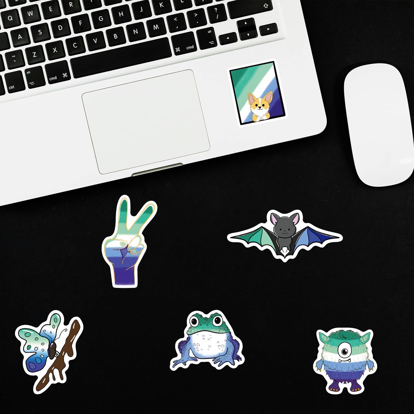 Meplum Pride Mlm Stickers 50 Pcs For Man Love Man Gay Pride Stuff, Gay Pride Present Waterproof Mlm Gay Stickers Bulk Lgbtq Prid