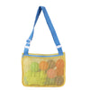 UTTPLL Colorful Mesh Beach Bag Adjustable Kids Quick Dry Net Tote for Seashell Collecting Beach Sand Toy Totes Swimming Accessor