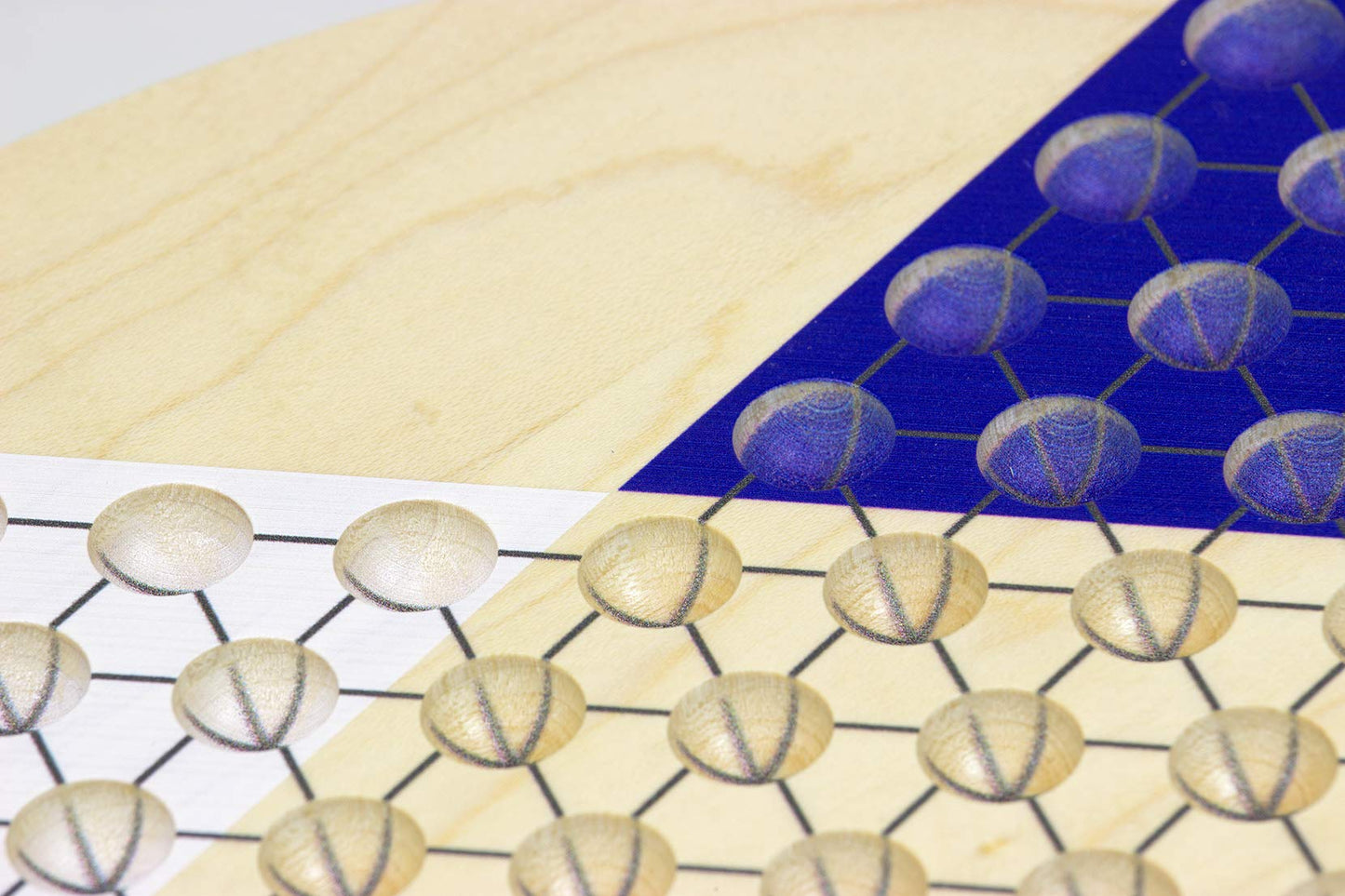 Printed Maple Chinese Checkers - Made In Usa