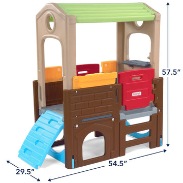 Simplay3 Young Explorers Discovery Playhouse - Extra Large Indoor/Outdoor Activity Playset for Toddlers, Made in USA, Model 220030-01