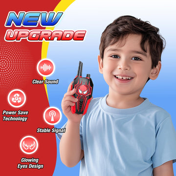 Kids Walkie Talkies for Boys: Toys Gifts for 3 4 5 6 7 8 Year Old Boys Kids Walkie Talkies 2 Pack Outdoor Hiking Camping 2 Way R