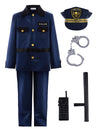 Relibeauty Boy' S Police Costume Halloween Outfit For Kids, 8/140