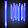 Fun Central LED Foam Sticks - 12 Pack, 16-Inch, 3 Light-Up Modes For Mardi Gras & St Patricks Day (Blue)