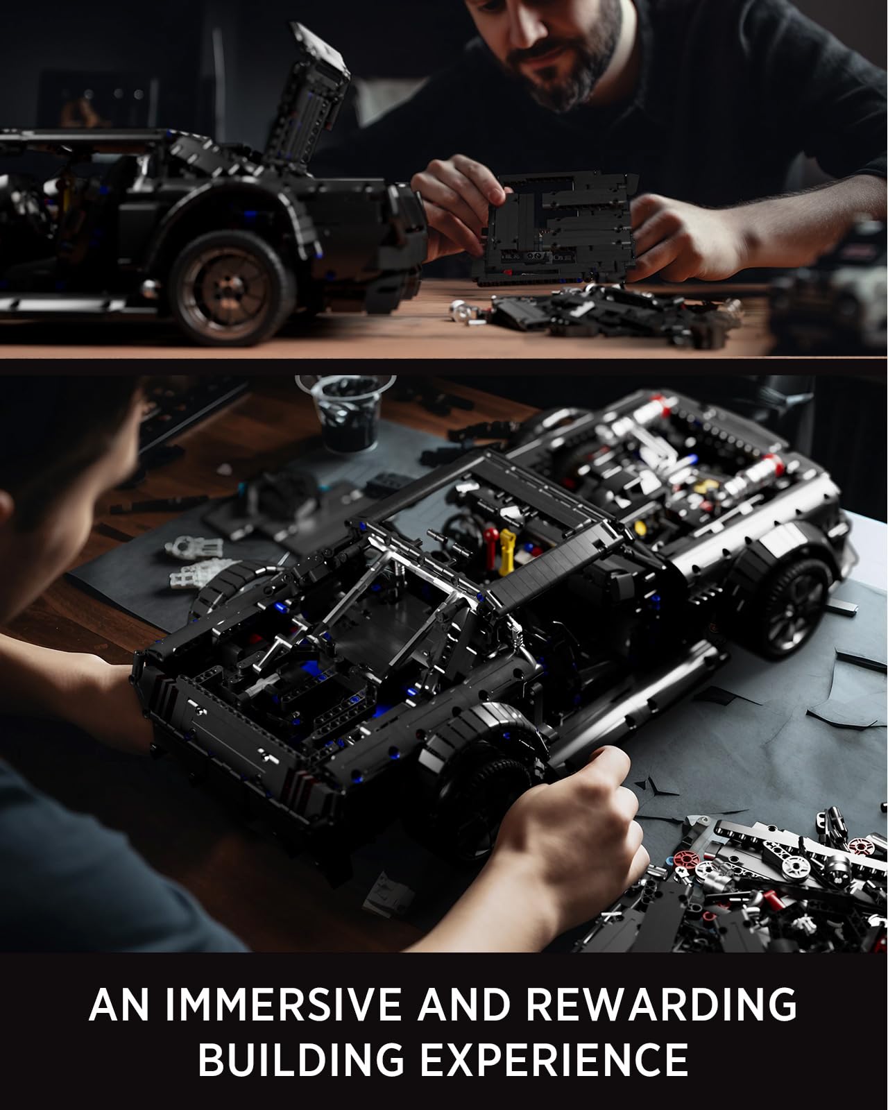 Nifeliz Hooniken Model Car Set, Colletible Building Toy For Adults, For Car Lovers And Muscle Car Fans (3141 Pieces