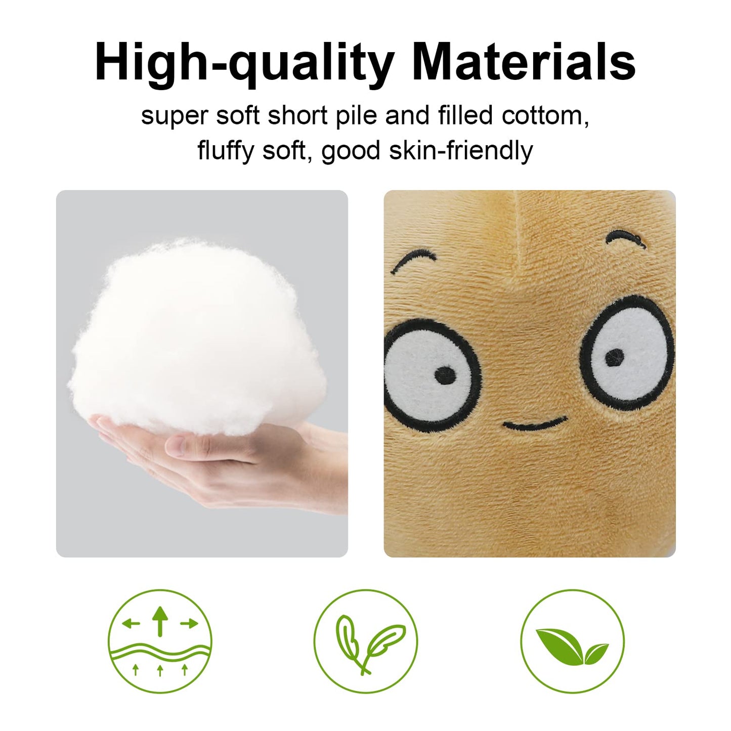 Maikerry 1 Pc Pvz Plants Figures Plush Toy Stuffed Soft Doll Wall-Nut Plant Toy,Great Gifts For Kids And Fans,Birthday,Halloween & Christmas