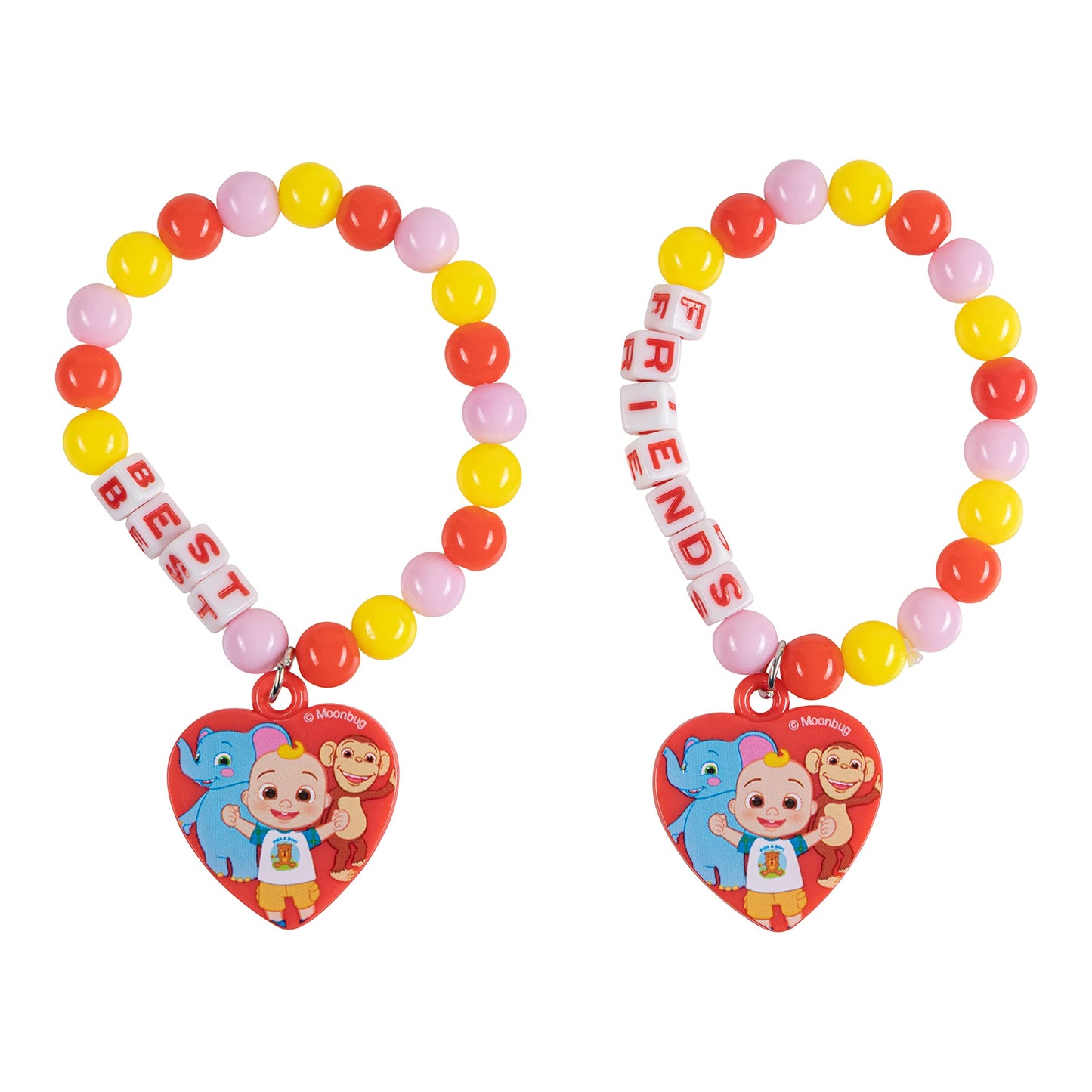 Luv Her Bluey Girls Bff 6 Piece Toy Jewelry Box Set With 2 Rings, 2 Bead Bracelets And Snap Hair Clips Ages 3+
