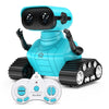 ALLCELE Robot Toys, Rechargeable RC Robots for Kids Boys, Remote Control Toy with Music and LED Eyes, Gift for Children Age 3 Ye