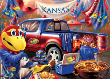 MasterPieces NCAA Gameday Puzzles Collection - Kansas NCAA Gameday Collection 1000 Piece Jigsaw Puzzle