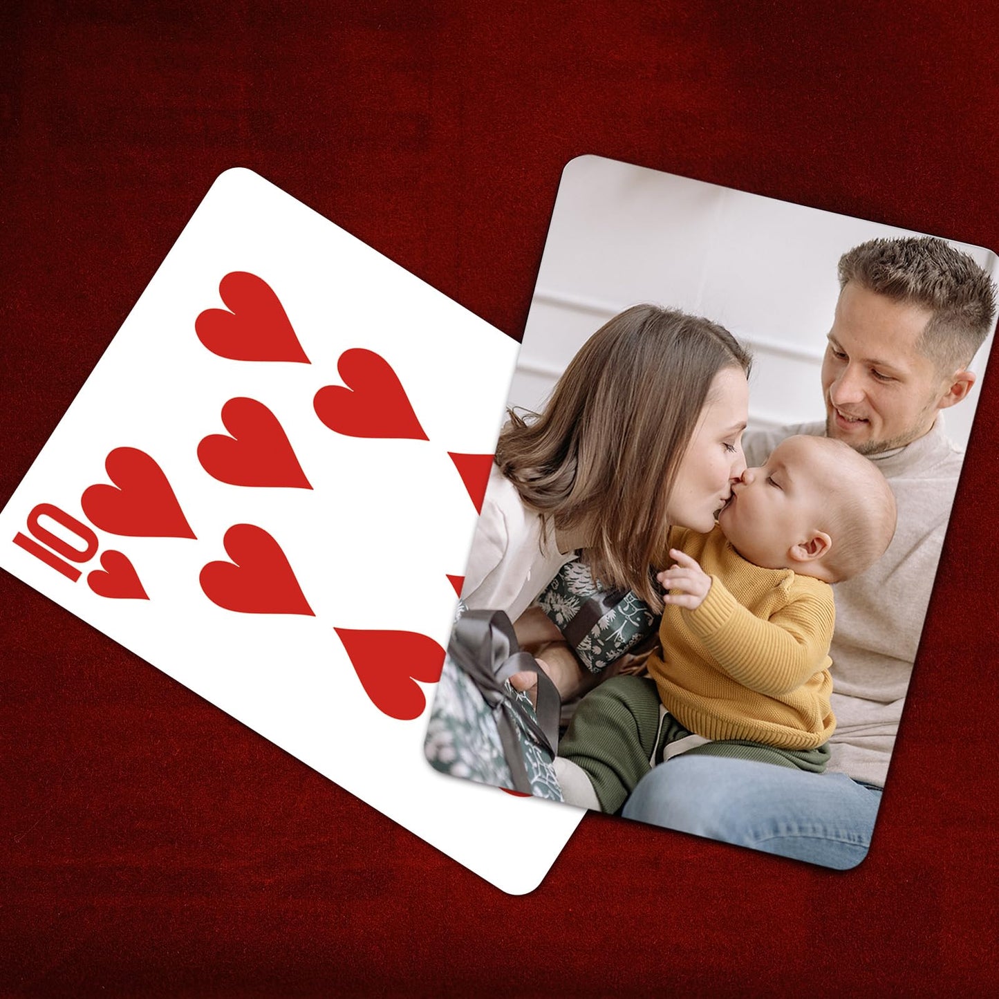Komvioo Custom Playing Card With Photo Personalized Poker Cards Customizable Printed Playing Cards Customized Deck Of Card Perso
