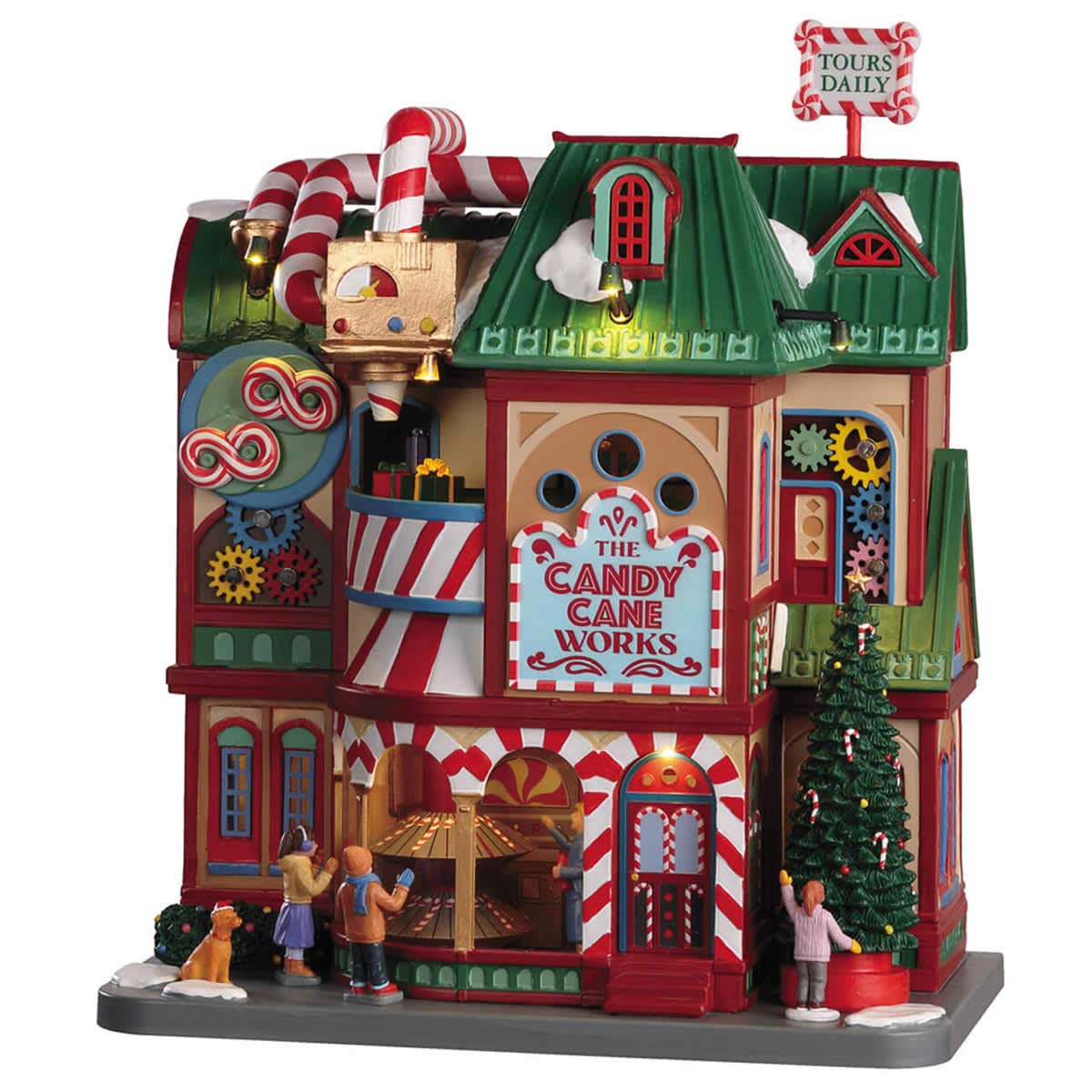 Lemax 05681 The Candy Cane Works Village Building, Multicolored