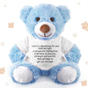 Lenwen A Bear Hug Gift Get Well Soon Bear Gift Sympathy Gift For Women Plush Stuffed Animal Bear Hug Thinking Of You Gift Condolences Memorial Loved(Blue)