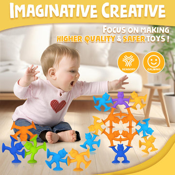 Baby Bath Toys Suction Cup Toys For Kids No Hole Bath Toys For Kids Ages 1-3 Toddler Bath Toys Connect Build Createtravel Toys S