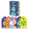 Mudpuppy Abcs Of The Earth - Ring Flashcards 26 Durable Double Sided Alphabet Ecological Cards And Reclosable Ring With Colorful