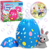 Easter Egg Bubble Machine For Kids Automatic Bubble Blower Rabbit Bubble Maker For Outdoor Easter Party Gift For Toddlers Blue