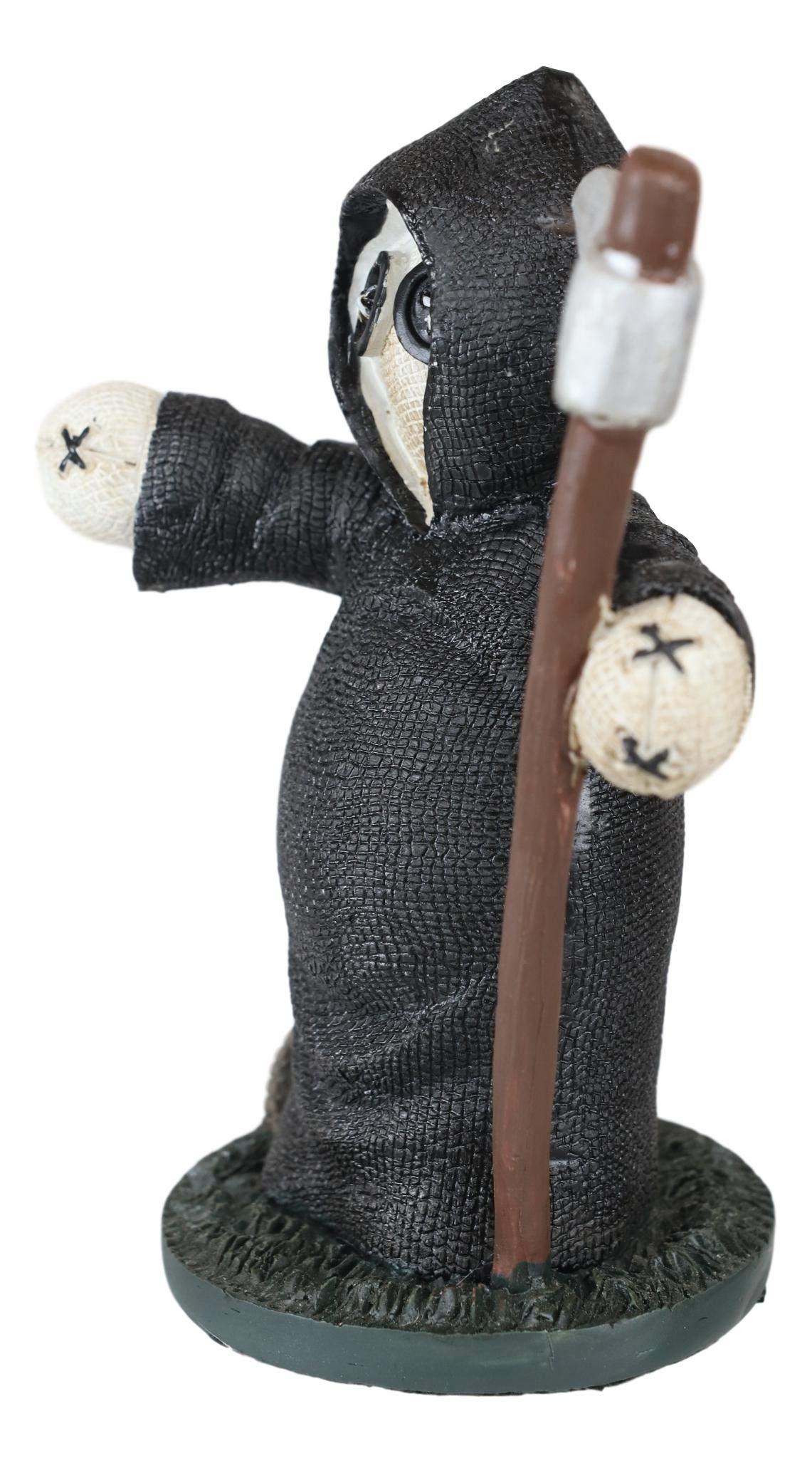 Ebros Day Of The Dead Pinheadz Monster With Voodoo Stitches Figurine Halloween Collectible Statue Fantasy Mythical Beings Undead Apocalypse Horror Icon (Grim Reaper)