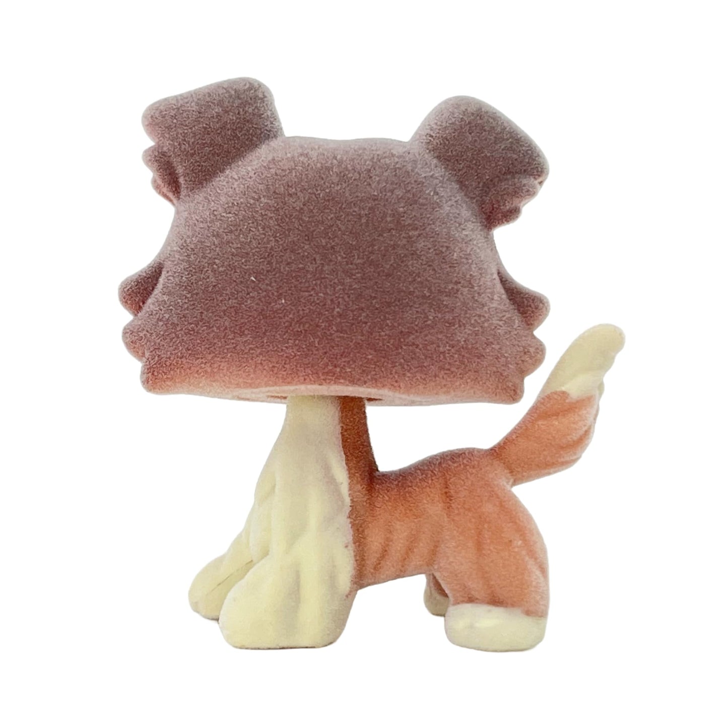 Lpscb Custom-Made Flocked Pet Shop Toy Fuzzy Animal Figure Short Hair Cat Dog Collie Dachshund Great Dane Cocker Spaniel (Red #1