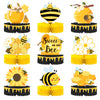 Nicrolandee 9-Piece Bumble Honeycomb Centerpieces - Table Decorations for Birthday Party, Baby Shower, Gender Reveal Party Suppl