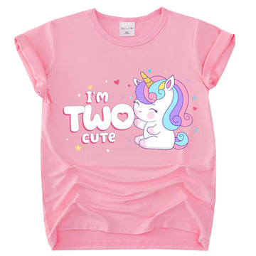 Tutu And Sian Unicorn Birthday Outfit For Girls - Shirt, Tutu Skirt Dress, Birthday Girl Crown, Hair Bow & Satin Sash (Cute, 3 Y