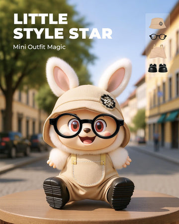 4pcs Dolls Outfit Set Hat & Overalls for 17 cm Doll Clothes Accessories Suit Stylish Clothes for Doll Cute Outfits for Dress up Unique Style with enhanced Fabric Khaki