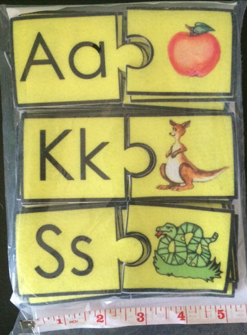Alphabet Puzzle Matching Felt Figures for Flannel Board ABC