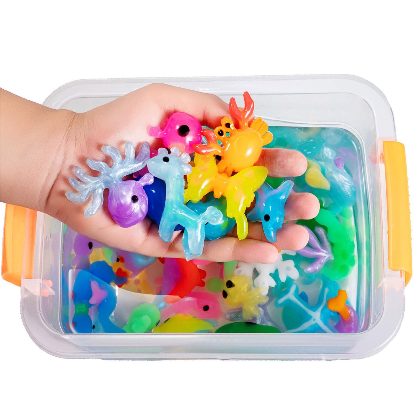 Kidisego Aqua Fairy Water Gel Kit for Kids, Magic Water Elf Toy Kit with 20 Colors Magic Gel, Aqua Fairy kit with 24 Shape Molds