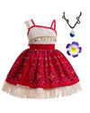 Xefenki 2024 New Princess Costume for Girls Toddler Deluxe Lace Tutu Dress With Necklace and Hairpin