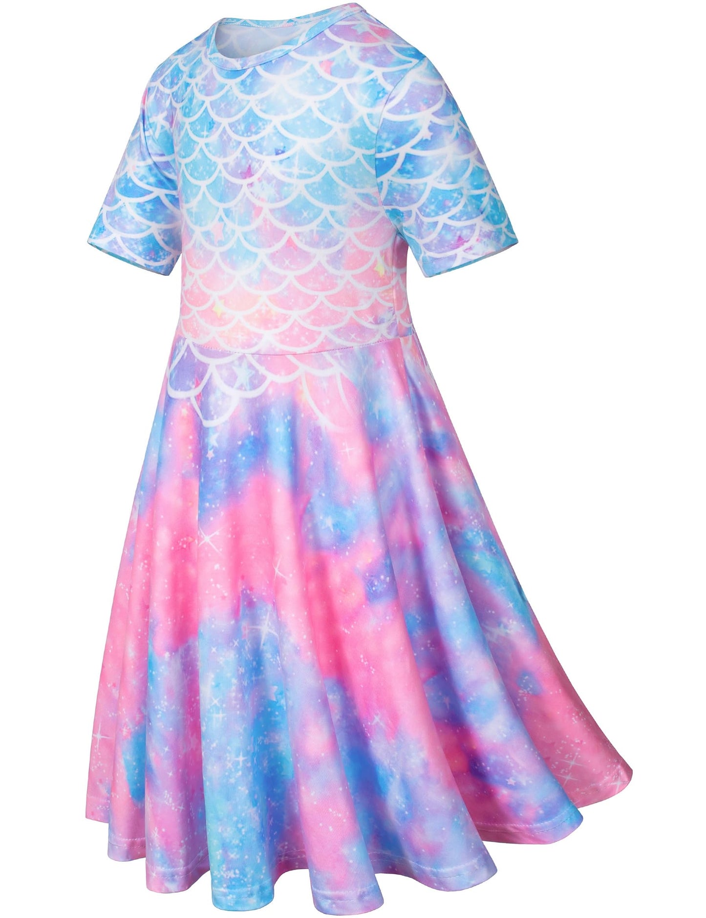Doll And Girl Matching Nightdress Mermaid Dress Nightgowns Costume For Girl And 18'' American Girl Doll Clothes(3-140)