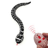 Tipmant Realistic Remote Control Snake Rc Animal Toy Crawling Electric Electronic Battery Powered Honored For Kids Cat Halloween Christmas Prank Birthday Gifts (Black)