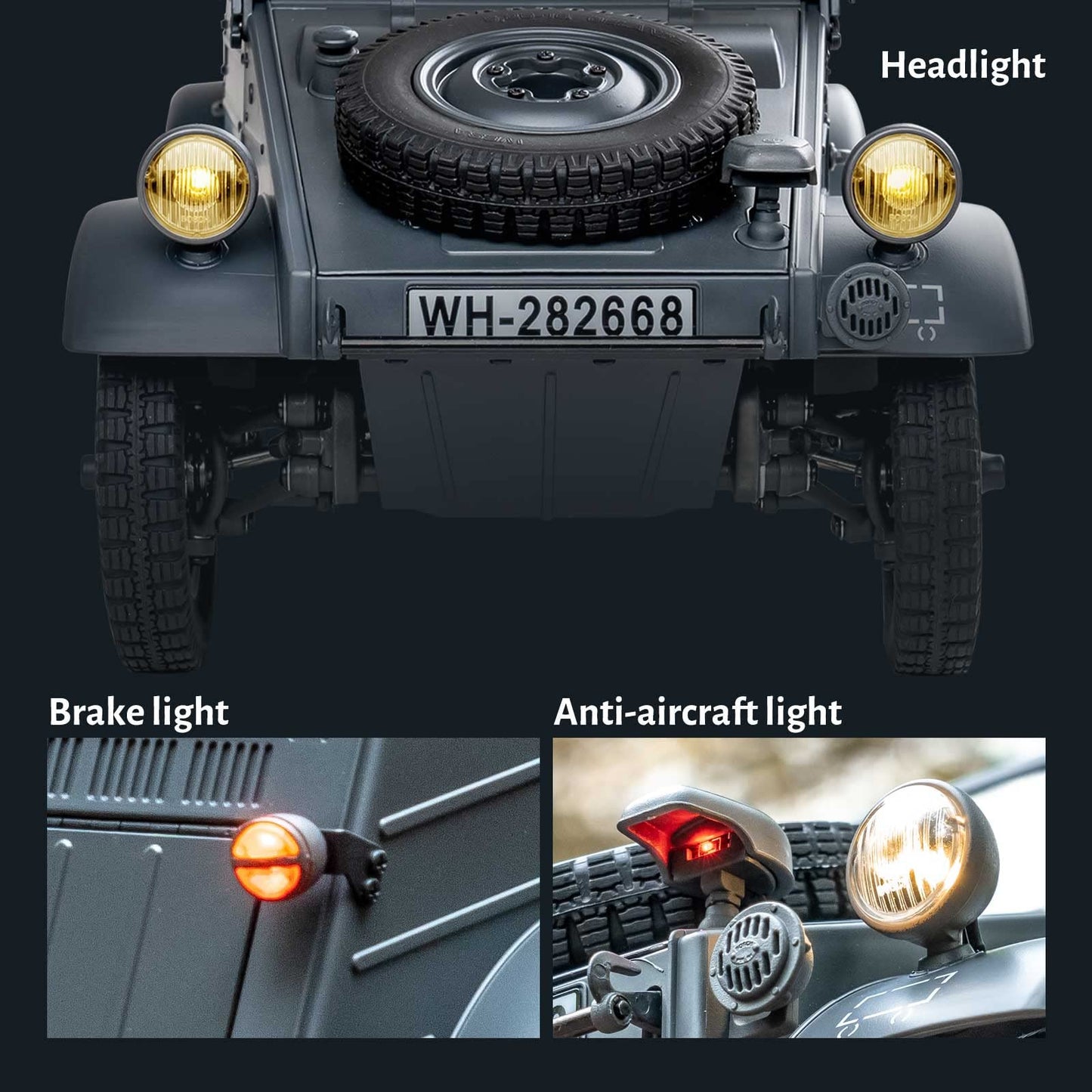 BEEZRC RocHobby 1/12 RC Crawler Kubelwagen Type 82 Model Car RC Car 8Km/h Hobby RC Crawler RC Cars Remote Control Car Nostalgia