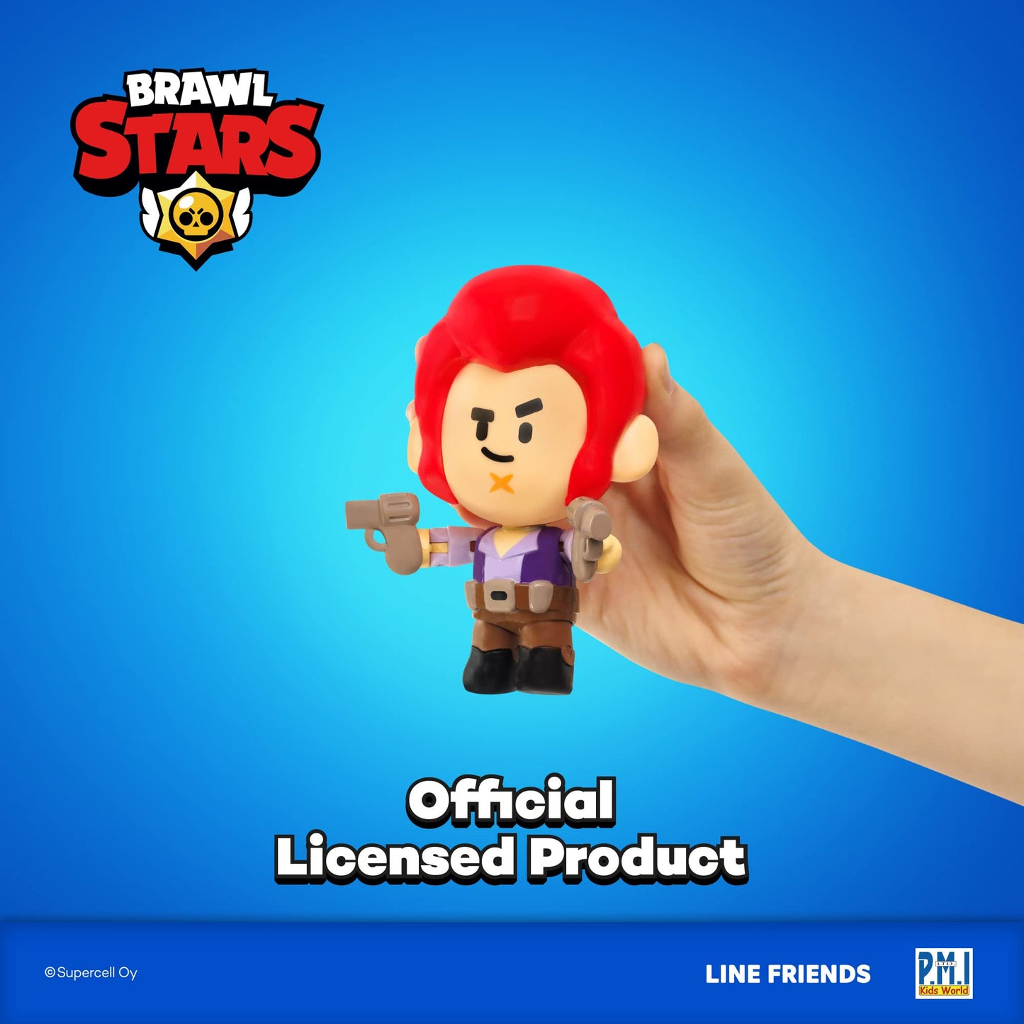 P.M.I. Brawl Stars Action Figures | Official Supercell Toys | Playable Mini Figures | Licensed Gift For Gamers | Articulated Bra