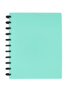 Eleven Discs Discbound Notebook, Letter Size, 1mm Poly Cover, Heavyweight Paper, 40 Margin Ruled Sheets (Mint)