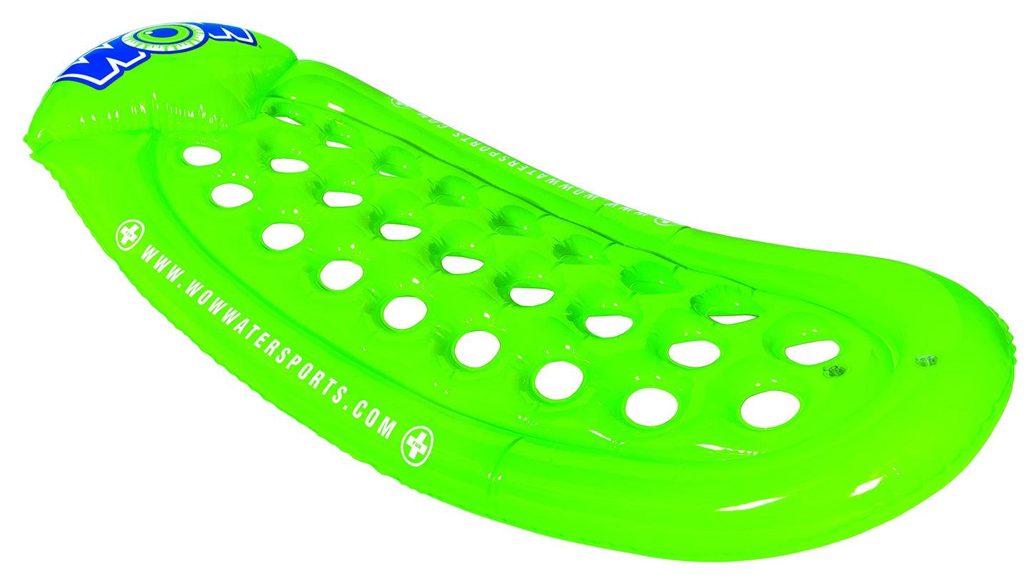 Wow Sports - Inflatable Green Lounger Pool Float - Pool Lounge For Kids & Adults - Great As A Float Raft For Tanning