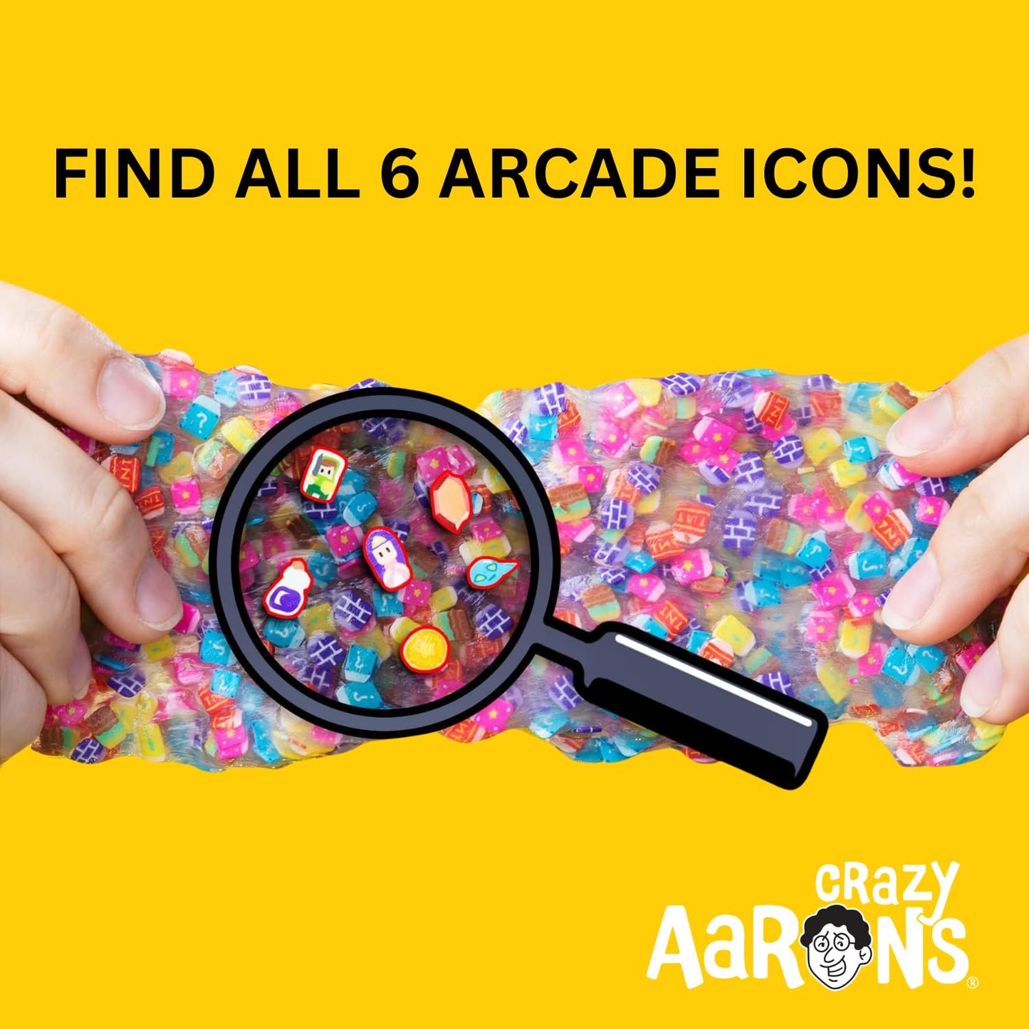 Crazy Aaron'S Thinking Putty 4' Tin - Arcade Adventure Hide Inside - Clear Putty With Hidden Pieces, Non Toxic - Never Dries Out