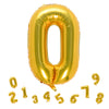 32 Inch Gold Number 0 Balloons Foil Ballon Digital Birthday Party Decoration Supplies (Gold Number 0 Balloon)