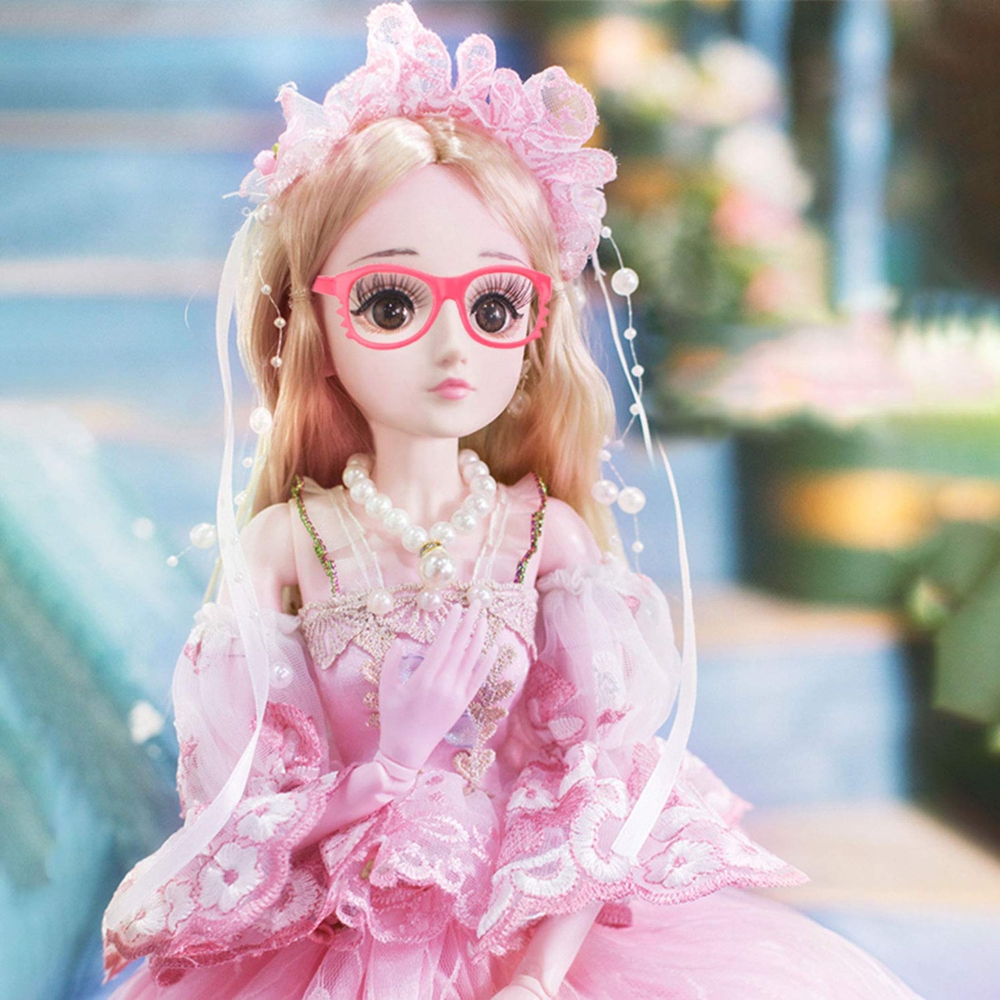 B Bangcool 10 Pairs Doll Eyeglasses For 18 Inch Dolls, Fashion Dolls Reading Glasses Costume Supplies For 18'' Doll