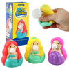Lakigate Squeeze Toy,Cute Mermaid Bubble Squishy Toys,3 Pack,Fidget Toys For Kids And Adults,Squishies For Autism, Adhd And Quit