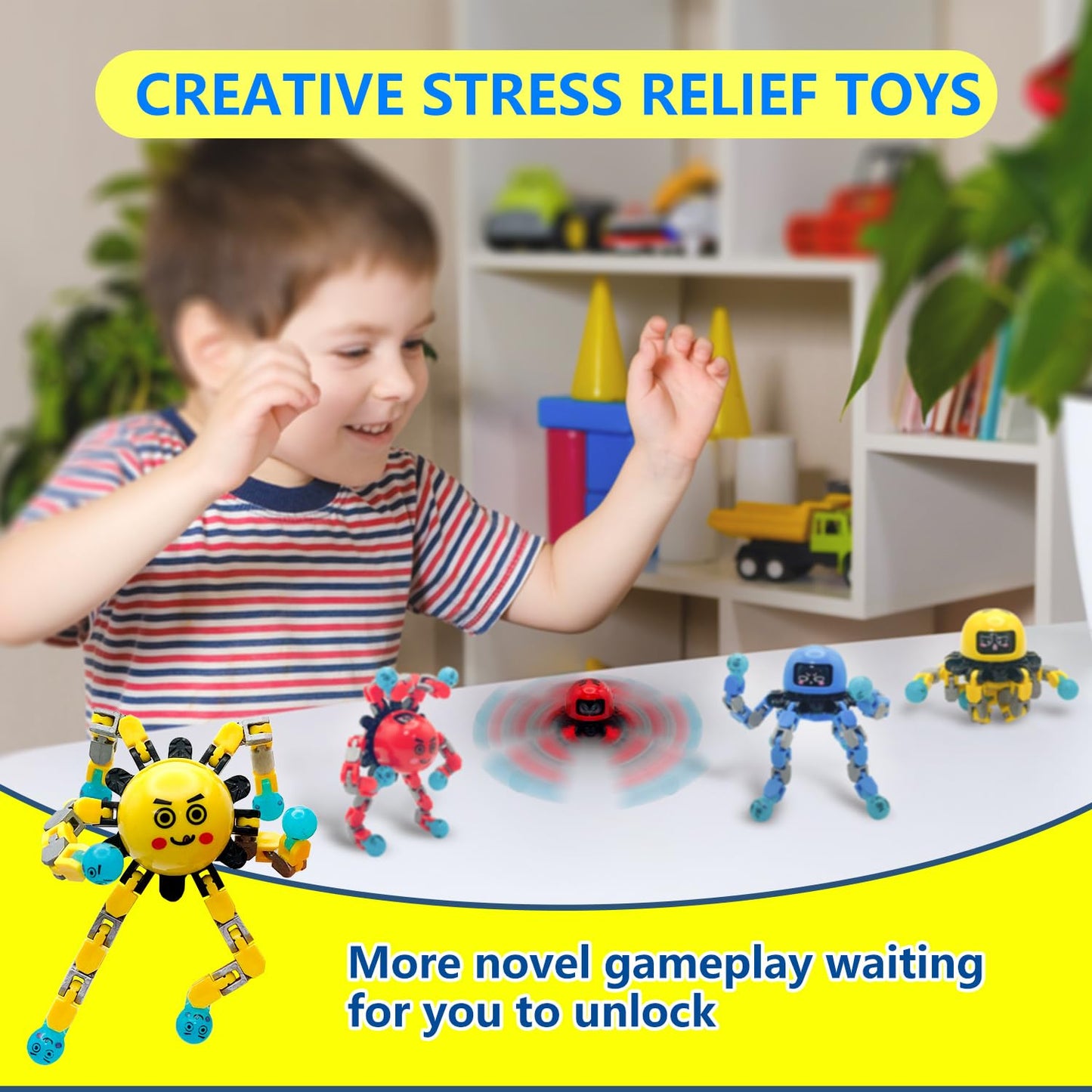 Buluwans Cool Grimace Fidget Toys Bulk, Stocking Stuffers For Kids And Teens, Adhd Autism Toys Stem Sensory Toys 3 Packs Hallowe