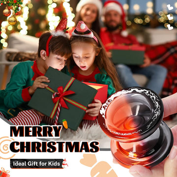 7YO Responsive Yoyo for Kids Beginners Dual Purpose Yoyo AOE Unresponsive Yoyo for Finger Spin Tricks Intermediate Play + 10 Yoyo Strings + Bearing Tool + Yoyo Case (Black Orange)