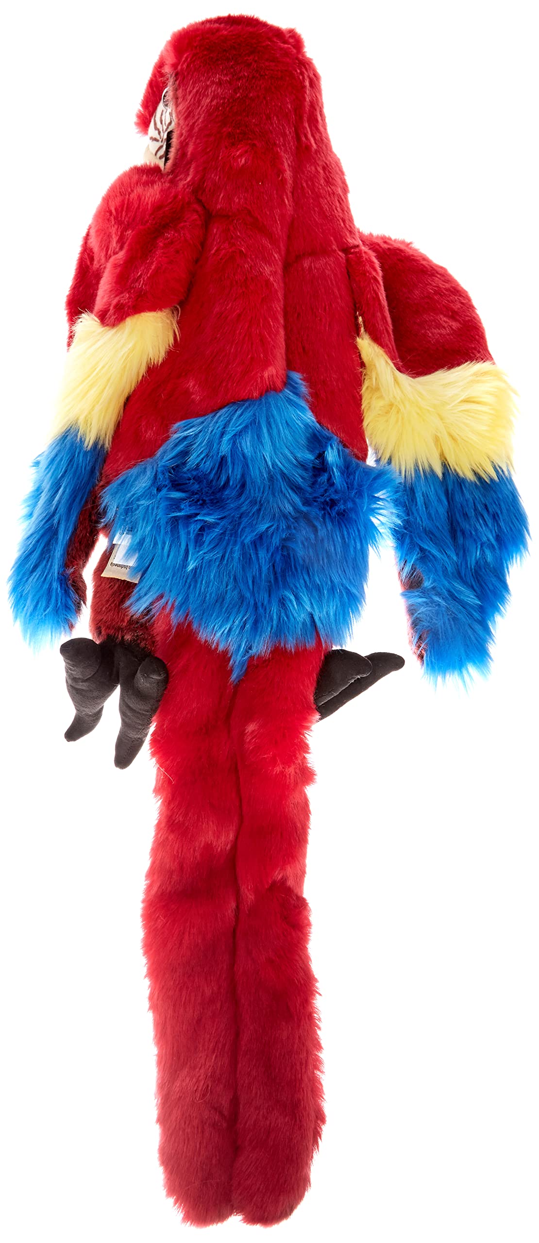 Folkmanis Scarlet Macaw Hand Puppet, Red, Blue, Yellow, Black, 1 Ea
