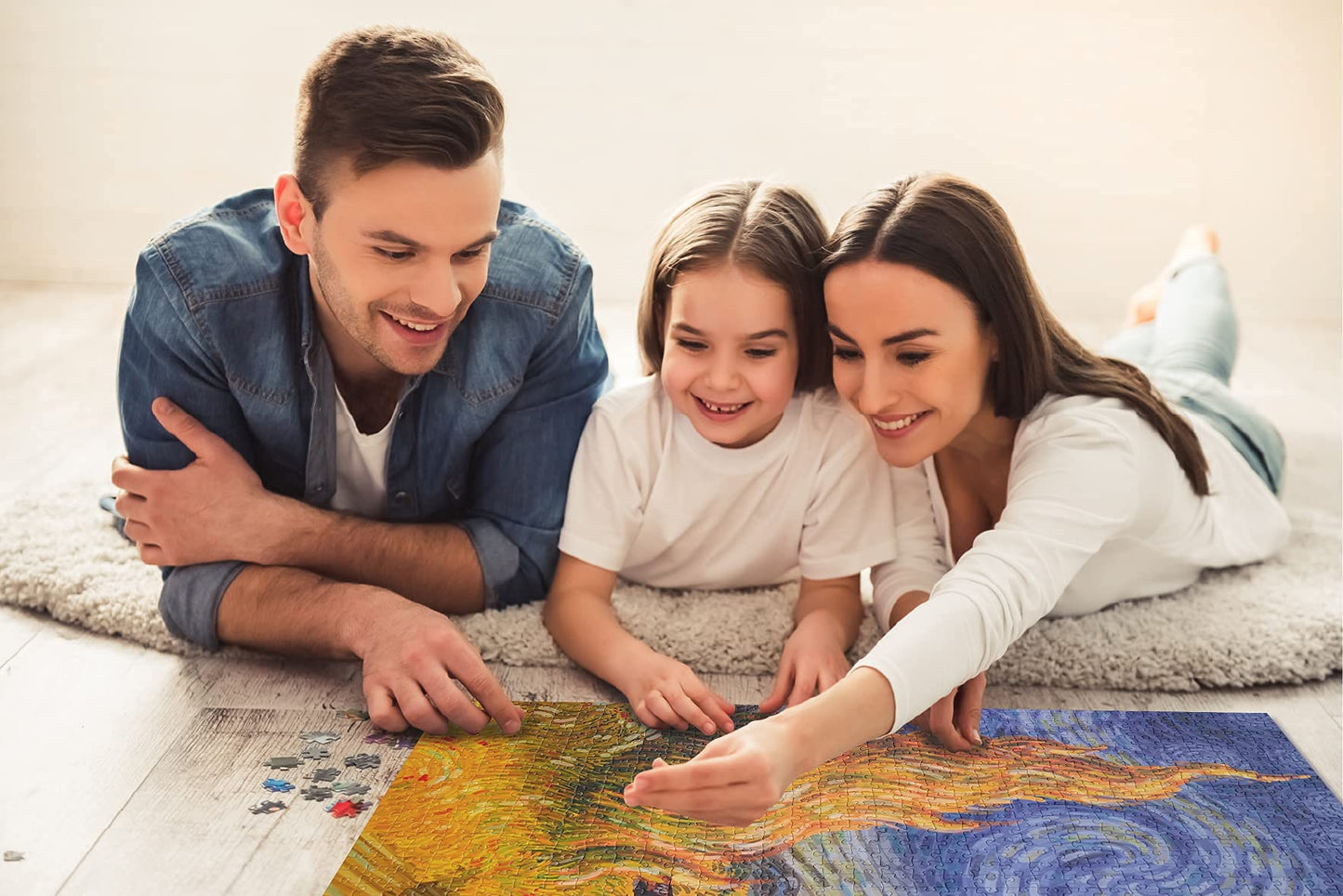 Antelope 1000 Piece Puzzle for Adults, Van Gogh Jigsaw Puzzles by Artist Alireza Karimi Moghaddam, Paper, Autumn in The Arles, 2