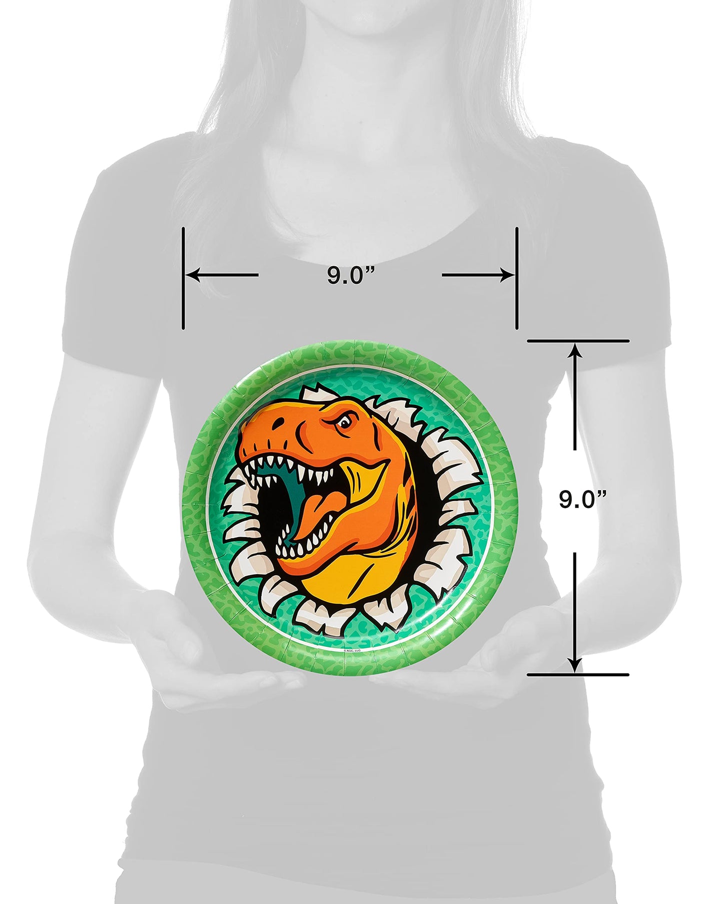 American Greetings Dinosaur Birthday Party Supplies, Dinner Plates (36-Count)