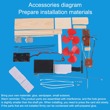 Wooden Electric Wind Powered Boat Model Kit, Science Experiment Kit For Youth Age, Wireless Remote Control Wind Boat Stem Projec